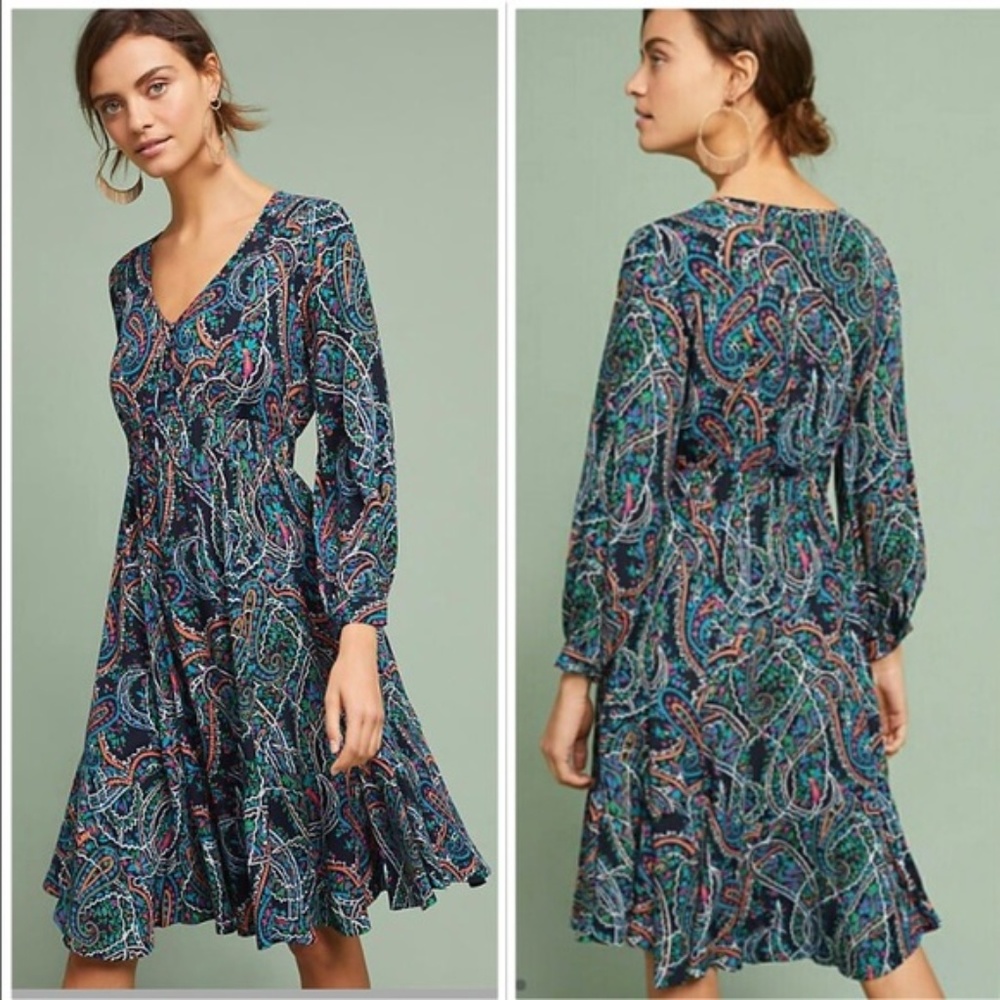 Anthropologie Maeve Maplewood Dress Size M 6-10